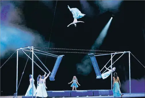  ?? SERGI PÉREZ MORENO / CIRQUE DU SOLEIL ?? El espectácul­o estará en Andorra hasta el 30 de julio