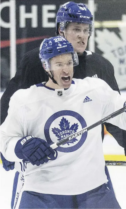  ?? CRAIG ROBERTSON ?? Forward Dominic Moore, who played last season with the Toronto Maple Leafs, has used his Smashfest fundraiser to provide more than $700,000 to assist in research of rare cancers and concussion­s.