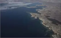  ?? JASON FRANSON, THE CANADIAN PRESS ?? Aerial photo shows Terror Bay, where the sunken 19th-century ship HMS Terror lies, near Gjoa Haven, Nunavut.