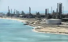  ?? /Reuters /Ahmed Jadallah ?? Oil exporter:
A view of Saudi Aramco’s sprawling Ras Tanura oil refinery and oil terminal in Saudi Arabia.