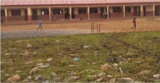  ??  ?? The Community Primary School in Snake Island