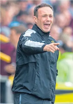  ??  ?? East Fife manager Darren Young. Picture: SNS Group