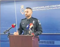  ?? TELEGRAM FILE ?? RNC communicat­ions spokesman Const. Geoff Higdon says the force will be increasing the number of officers trained in sobriety testing.