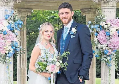  ?? Picture: PA. ?? PC Andrew Harper, 28, and his wife Lissie on their wedding day.