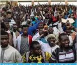  ?? ?? BANJUL, Gambia: Pro Female Genital Mutilation protesters gather outside the National Assembly in Banjul on March 18, 2024. — AFP