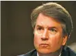  ?? DOUG MILLS/NEW YORK TIMES ?? Judge Brett Kavanaugh looks on during his confirmati­on hearing Tuesday at the Senate Judiciary Committee.