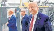  ?? AFP ?? US President Donald Trump and Australian Prime Minister Scott Morrison at a plant opening in Wapakoneta, Ohio.