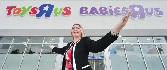  ?? MARK WANZEL ?? Toys ‘R’ Us Canada president Melanie Teed-Murch says she sees exciting opportunit­ies to revamp the chain as it spends more than $10 million to renovate its stores.