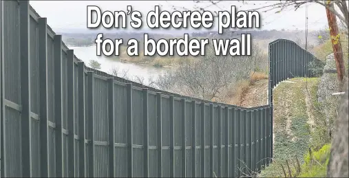  ??  ?? TENSE: President Trump says he’s on “sound legal ground” to declare a national emergency if congressio­nal border-wall negotiatio­ns fail.