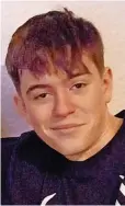  ?? ?? Tragic Jayden Mcconnell, 17, from Stirling passed away following the crash