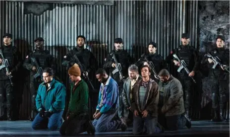  ?? GLIMMERGLA­SS/KARLI CADEL ?? General director Francesca Zambello helpes bring the Calais Jungle to the stage this year in the American premiere of Donizetti’s The Siege of Calais.