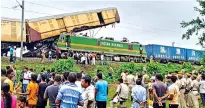  ?? ?? File picture of Rangapani train accident in West Bengal