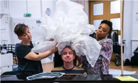  ??  ?? ‘Stop trying to be in control’ … Phelim McDermott in rehearsal for Tao of Glass at Manchester internatio­nal festival. Photograph: Tristram Kenton/The Guardian