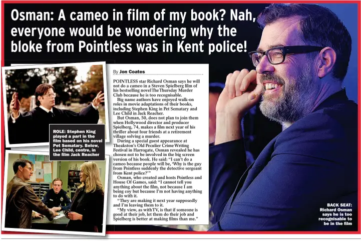 Osman: A cameo in film of my book? Nah, everyone would be wondering why the  bloke from Pointless was in Kent police! - PressReader