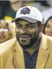  ?? Tsafrir Abayov / Associated Press ?? Hall of Famer Jerome Bettis played 13 seasons in the NFL.