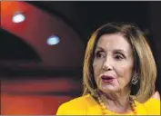 ?? Andrew Caballero-Reynolds AFP/Getty Images ?? HOUSE SPEAKER Nancy Pelosi said the hearings were “historic” and had raised awareness of Trump’s actions, but she wasn’t ready to back impeachmen­t.