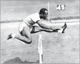  ?? AFP via Getty Images ?? ‘A TRUE CHAMPION’ Harrison Dillard, who grew up idolizing fellow Cleveland native Jesse Owens, won more than 400 races in his career — 82 in a row at one point.