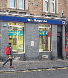  ?? Picture: Steve MacDougall. ?? RBS announced last month it would be closing the city’s Stobswell branch.