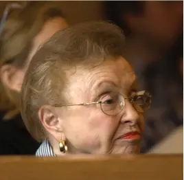  ?? AP FILE PHOTO ?? ‘NO DOUBT IN MY MIND’: Dorothy Moxley, mother of Martha Moxley, is seen in Stamford Superior Court in April 2007.