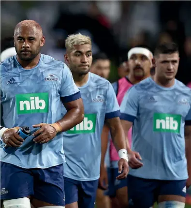  ?? GETTY IMAGES ?? The culture of the Blues, led by captain Patrick Tuipulotu, centre, has been a key factor in the team’s revival this season.