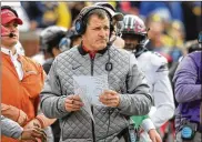  ?? DAVID JABLONSKI / STAFF ?? Greg Schiano signed a memorandum of understand­ing to become the football coach at Tennessee, and he would have received a six-year, $27 million contract.