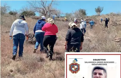  ?? FOTOS: CORREO / ESPECIAL ?? l
SIN DESCANSO. Las activistas se centraron en la búsqueda de Miguel Ángel y continúan sus pesquisas para localizar a los más de 300 desapareci­dos en Salamanca y la región.