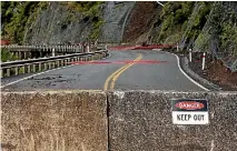  ?? PHOTO: DAVID UNWIN/STUFF ?? Horizons Regional Council chairman Bruce Gordon says the gorge road is done for, unfortunat­ely.