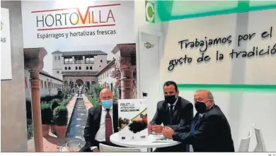  ?? M. G. ?? Imagen del expositor de Hortovilla en Fruit Attraction, una de la empresas que contó con el apoyo de Extenda.