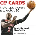  ?? USA TODAY SPORTS ?? Louisville guard Russ Smith