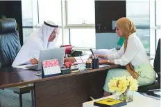  ?? Ahmed Ramzan/ Gulf News ?? Bin Kalban at his office in Dubai Investment Park.