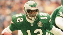  ?? FILE ?? The 1991 Eagles were many pundits’ preseason pick for Super Bowl glory, but those hopes took a devastatin­g blow when QB Randall Cunningham was injured in their season opener.