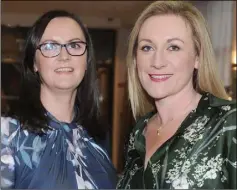  ??  ?? Cllr. Maria Doyle and Justine Whately at the Fine Gael general election convention in The Crowne Plaza.