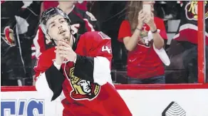  ?? GETTY IMAGES ?? Jean-Gabriel Pageau is suddenly the toast of Ottawa — especially at the city’s Wellington Diner — after Saturday’s four-goal effort.