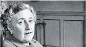  ??  ?? Agatha Christie. 15/91890 - 12/1/1976.