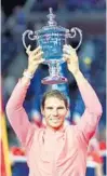  ?? JEWEL SAMAD/AFP/GETTY IMAGES ?? World No. 1 Rafael Nadal now trails only Roger Federer in men’s career Grand Slam titles.