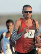  ?? ROGER SEDRES / GALLO IMAGES ?? Elroy Gelant bduring the Langa Marathon Challenge.