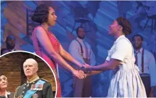  ?? LEFT BY JOAN MARCUS; MATTHEW MURPHY ?? Cynthia Erivo, right, was nominated for The Color Purple. but costar Jennifer Hudson was not. Inset. Ian Piggott-Smith was recognized in King Charles III.