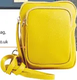  ??  ?? Yellow bag,
£38,
boden.co.uk