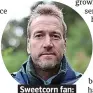  ?? . Ben Fogle. ?? . Sweetcorn fan:.