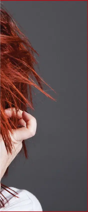  ??  ?? The teasing Shirley Manson endured as a young redhead was ‘insufferab­le’ but she has learned to draw strength from the colour of her hair
