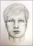  ??  ?? Composite sketch of roadrage murder suspect.