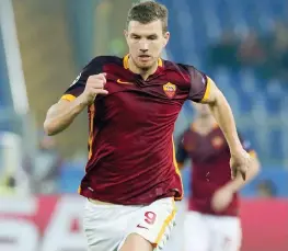  ?? BARTOLETTI ?? Edin Dzeko, 29 anni, attaccante della Roma