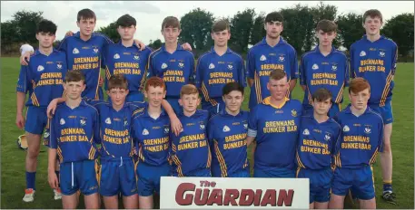 ??  ?? The Ballinastr­agh Gaels Juvenile hurlers who spoiled the party for Oulart-The Ballagh last week.