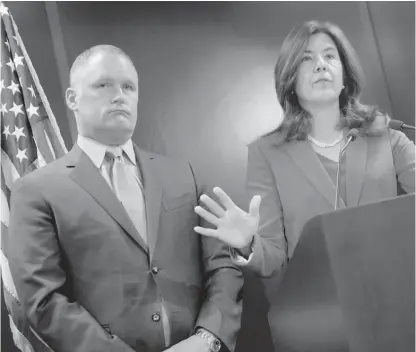  ?? | GETTY IMAGES FILE PHOTO ?? First Assistant State’s Attorney Daniel Kirk with Cook County State’s Attorney Anita Alvarez last year.