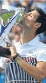  ??  ?? Novak Djokovic landed his first title since January as he triumphed at the Aegon Internatio­nal in Eastbourne. An assured 6-3 6-4 victory over Gael Monfils gave the Serbian the perfect boost ahead of Wimbledon, and justified his late decision to head to...