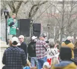  ?? TROY FLEECE ?? Maxime Bernier, leader of the People's Party of Canada, held a rally in Regina Saturday.