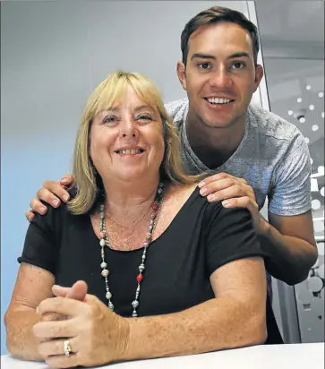  ?? Picture: MICHAEL PINYANA ?? IT’S HEAVEN-SENT: Michael Swartz and his mother Sandy are thrilled he can now hear for the first time after a Cape Town audiologis­t adjusted his cochlear implant. Swartz had been deaf his entire life despite having receiving two cochlear implants