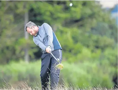  ?? Picture: Kenny Smith. ?? Chris Kelly leads by five strokes heading into the third day at Gleneagles.