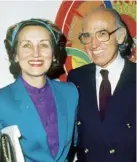  ??  ?? Gilot with her second husband, Dr Jonas Salk, in New York, c1980