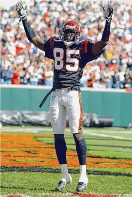  ?? Andy Lyons/TNS ?? Chad “Ochocinco” Johnson, who spent 11 seasons in the NFL, revealed earlier this month that he spent the first two years of his career living in the Cincinnati Bengals’ stadium.